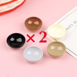 TEMU 10pcs 1:12 Dollhouse Miniature Resin Bowl Multi Color Large Round Soup Bowls Model Toys Kitchen Doll House Accessories