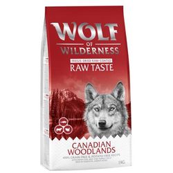 2 x 1kg Adult "Canadian Woodlands" Wolf of Wilderness Dry Dog Food