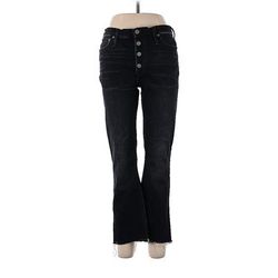 J.Crew Jeans - High Rise: Black Bottoms - Women's Size 30 Tall