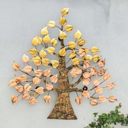 Supreme Nature,'Inspirational Handmade Metallic Foil and Steel Tree Wall Art'
