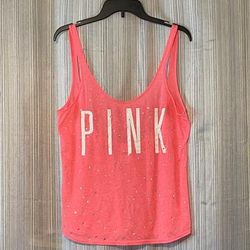 Pink Victoria's Secret Tops | Pink Victoria’s Secret Tank Top Sizes | Color: Pink | Size: S