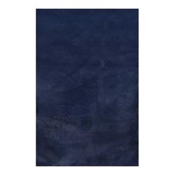 Tappeto effetto pelle di coniglio blu per soggiorno, camera 70x140