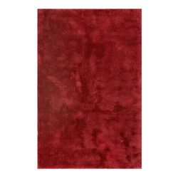 Tappeto pelo lungo taftato morbido rosso porpora 130x190