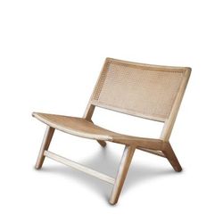 Poltrona in canna beige