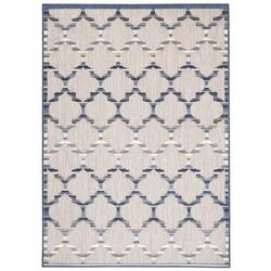 Tappeto interni esterni 3d beige blu gris 140x200cm