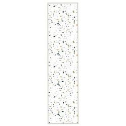 Tappeto in vinile verde e grigio terrazzo 48x198 cm