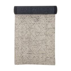Tappeto in cotone 245 x 75 cm beige