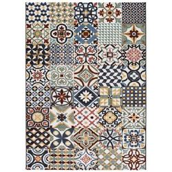 Tappeto geometrico multicolore 140x200 cm