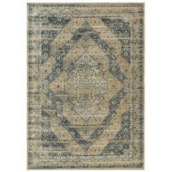 Tappeto a tessitura piatta azzuro 200x285