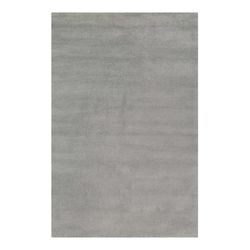 Tappeto a pelo corto in pura lana vergine color grigio chiaro 170x240