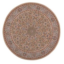 Tappeto orientale floreale tessuto a macchina in lana naturale