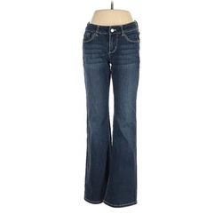 White House Black Market Jeans - Mid/Reg Rise: Blue Bottoms - Women's Size 4