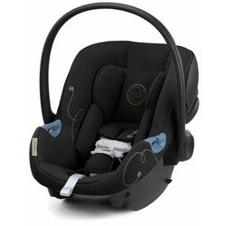 Cybex Orfeo Compact Stroller + Aton G SensorSafe Travel System Bundle - Almond Beige / Moon Black