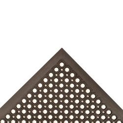 NoTrax T30S0033BL Competitor Anti-Fatigue Floor Mat - 3' x 3', 1/2" Thick, Black