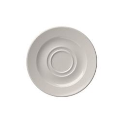 Mikasa Hospitality 5316188 6 5/16" Round Frame Saucer - Fine China, White