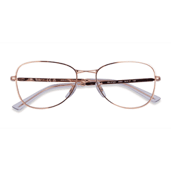 Unisex s horn Rose Gold Metal Prescription eyeglasses - Eyebuydirect s Ray-Ban RB3733V