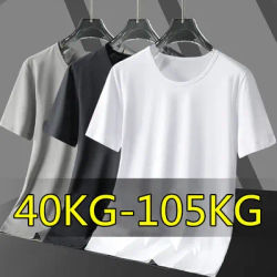 Summer O-Neck T-Shirts Men Ice Silk Mesh Breathable Half Sleeve Top Solid Color Thin Casual Cool Quick-dry Short Sleeve T Shirts