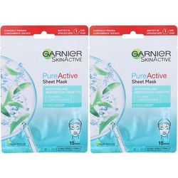 Garnier Maschera in Tessuto Anti-imperfezioni Set da 2 2x23 g viso