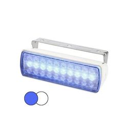 Hella Marine Sea Hawk XL Dual Color LED Flood Light White Housing Blue/White LE 980950071