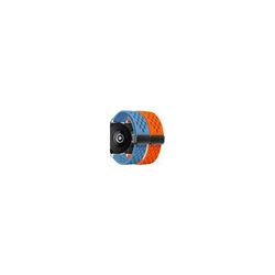 Pack 2x Bracelets Snapflow Pour Garmin Venu Sq Music Bleu Et Orange