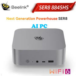 Beelink Mini Gaming PC SER8 Powerful AI PC With AMD Ryzen 7 8845HS 32G DDR5 1T NVME PCIe4.0 Windows 11 2.5Gbps Desktop Computer