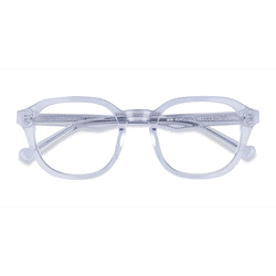 Male s square Clear Blue Acetate Prescription eyeglasses - Eyebuydirect s Justin