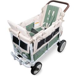 WonderFold VW2 Volkswagon Double (2 Seater) Stroller Wagon - Sage Green