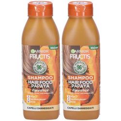 Garnier Shampoo Fructis Hair Food Papaya Riparatrice Set da 2 2x350 ml