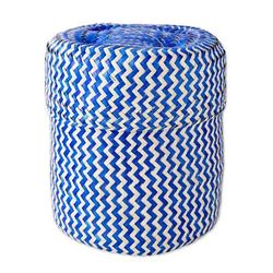 Blue Tigre,'Blue Handwoven Palm Leaf Basket from Mexico'
