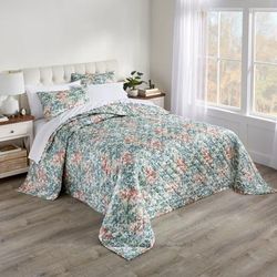 Foliage Bedspread by BrylaneHome in Multi Floral (Size QUEEN)