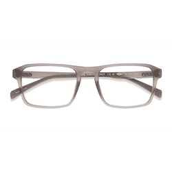 Male s rectangle Clear Gray Plastic Prescription eyeglasses - Eyebuydirect s Stormwind