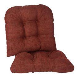15" Tyson Gripper Chair Pad by BrylaneHome in Red