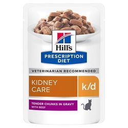 36 x 85g k/d Kidney Care Beef Hill's Prescription Diet Wet Cat Food