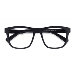 Unisex s square Matte Black Plastic Prescription eyeglasses - Eyebuydirect s Armani Exchange AX3050