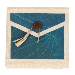 My Blue Journey,'Eco-Friendly 35-Page Natural Fiber Notebook in Blue'
