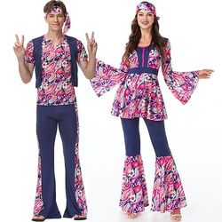 Cosplay Costume Cosplay Costumi di Gruppo per Coppie di Halloween Costume Abba Retrò Vintage Anni '70 Adulti Per uomo Per donna Halloween Carnevale Mascherata Costumi di Halloween facili Vestirsi