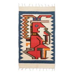 Tecun Uman,'Handloomed Acrylic Area Rug of Hero Tecun Uman (2.5x5)'