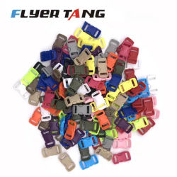 50Pcs 10Pcs 3/8" 10mm Plastic Side Release Buckle Bracelet Curved Parachute 550 Paracord Bracelet DIY Accessories