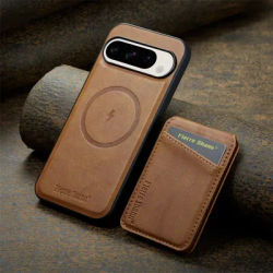 2 In 1 Magsafe Magnetic Leather Phone Case for Google Pixel 10 9 9Pro XL 8A 8Pro 8 7 7A 7Pro Wallet Cover Cards Holder Cover