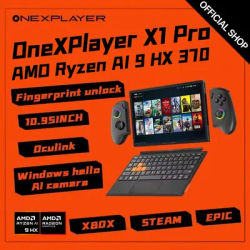 OneXPlayer X1pro AI HX 370 Onexconsole 10.95 Inch Qculink Laptop Replaceble D-PAD Wins Hello AI Camera Gaming Console