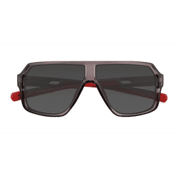 Male s aviator Clear Gray Plastic Prescription sunglasses - Eyebuydirect s Geo