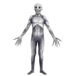 Costume Cosplay Teschio scheletro Un Pezzo Cosplay Bambini Adulti Per uomo Per donna Ragazzi Mascherata Halloween Mascherata Costumi di Halloween facili Vestirsi