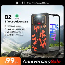 IIIF150 B2 6.5"FHD+ Display Rugged Phone Night Vision 10000mAh 48MP Camera Android13 12GB(6+6 Extended) 256GB Ultra-thin Rugged
