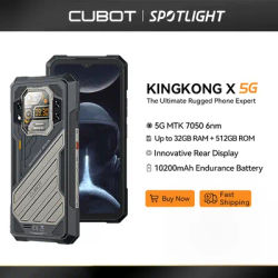 Rugged Smartphone 5G CUBOT KINGKONG X, Up to 32GB RAM+256/512GB ROM,120Hz Screen, 10200mAh, WiFi 6,Add to Cart
