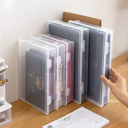 Document Organizer Organized Storage Box Simplicity Certificate File Container Dust Proof A4 Organizing Box Dropshipping