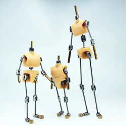 DIY not-Ready-made animation studio armature kit with silicone body for stop motion puppet