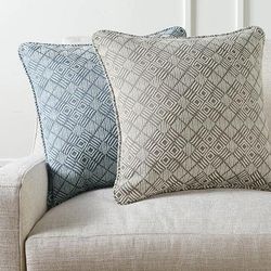 Quadrille Pillow Cover - Mist - Frontgate