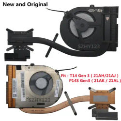 New Original CPU Cooling Fan Cooler Heatsink Radiator For Lenovo Thinkpad T14 P14s Gen 3 Laptop 5H41B77269 5H41B77275 5H41B7726