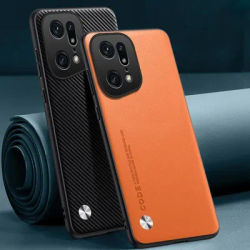 Luxury PU Leather Case For OPPO Find X5 Pro FindX5 Back Cover Matte Silicone Full Protection Phone
