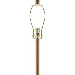 Sumiainen 63"H x 17"W x 17"D Rustic Dark Red/White/Metallic - Brass/Translucent Floor Lamp - Boutique Rugs